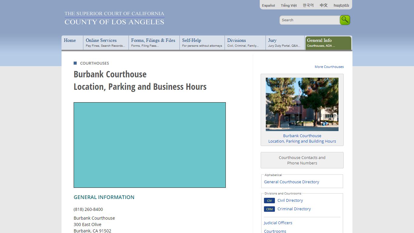 Courthouses in Los Angeles County - Contacts and Locations - LA Court